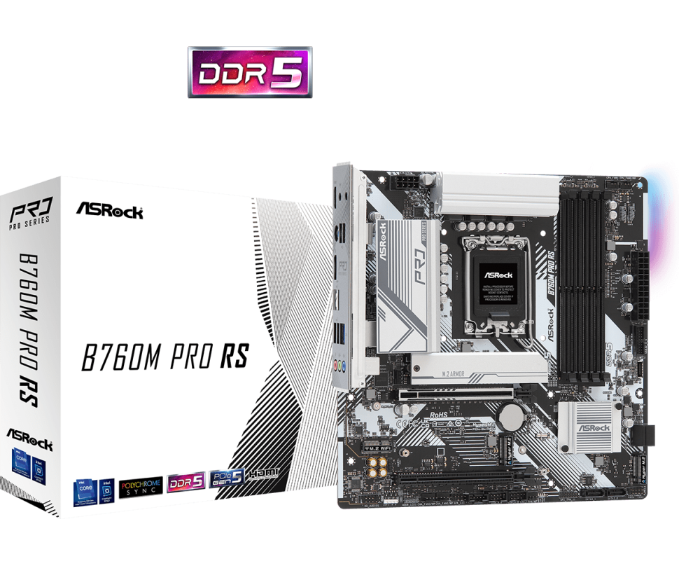 ASRock B760M PRO RS DDR5 mATX