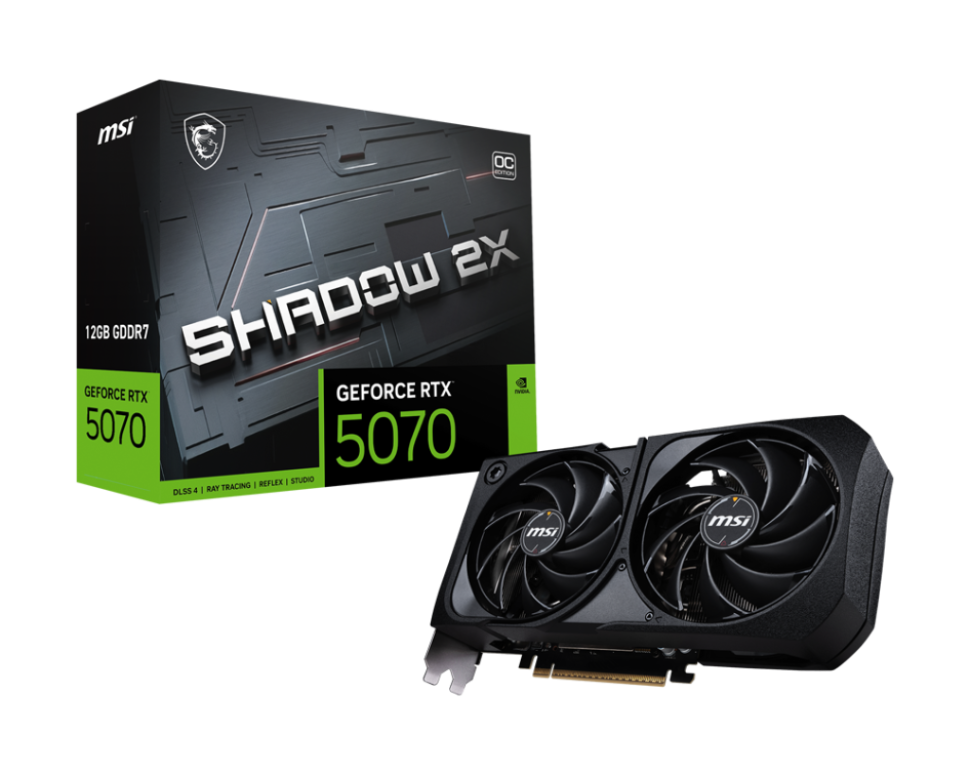 MSI GeForce RTX 5070 12G SHADOW 2X OC 12GB GDDR7